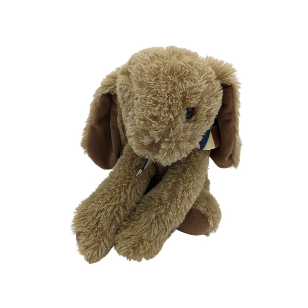 Homerbest Plush Bunny Rabbit Tan Floppy Ears Geometric Bow Tie Stuffed Animal 11